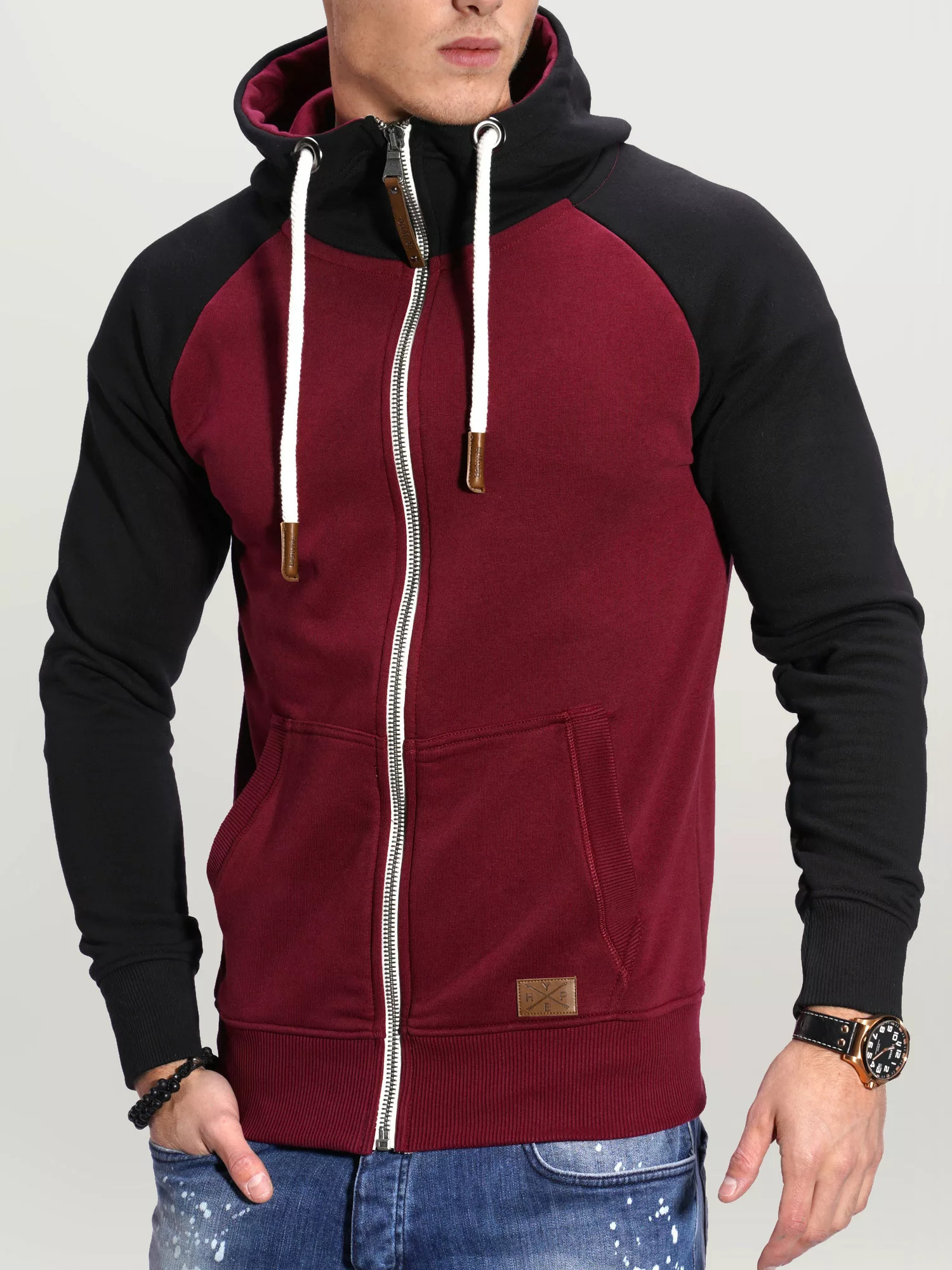 behype Sweatjacke "RAGLAN", mit Raglan-Ärmeln günstig online kaufen