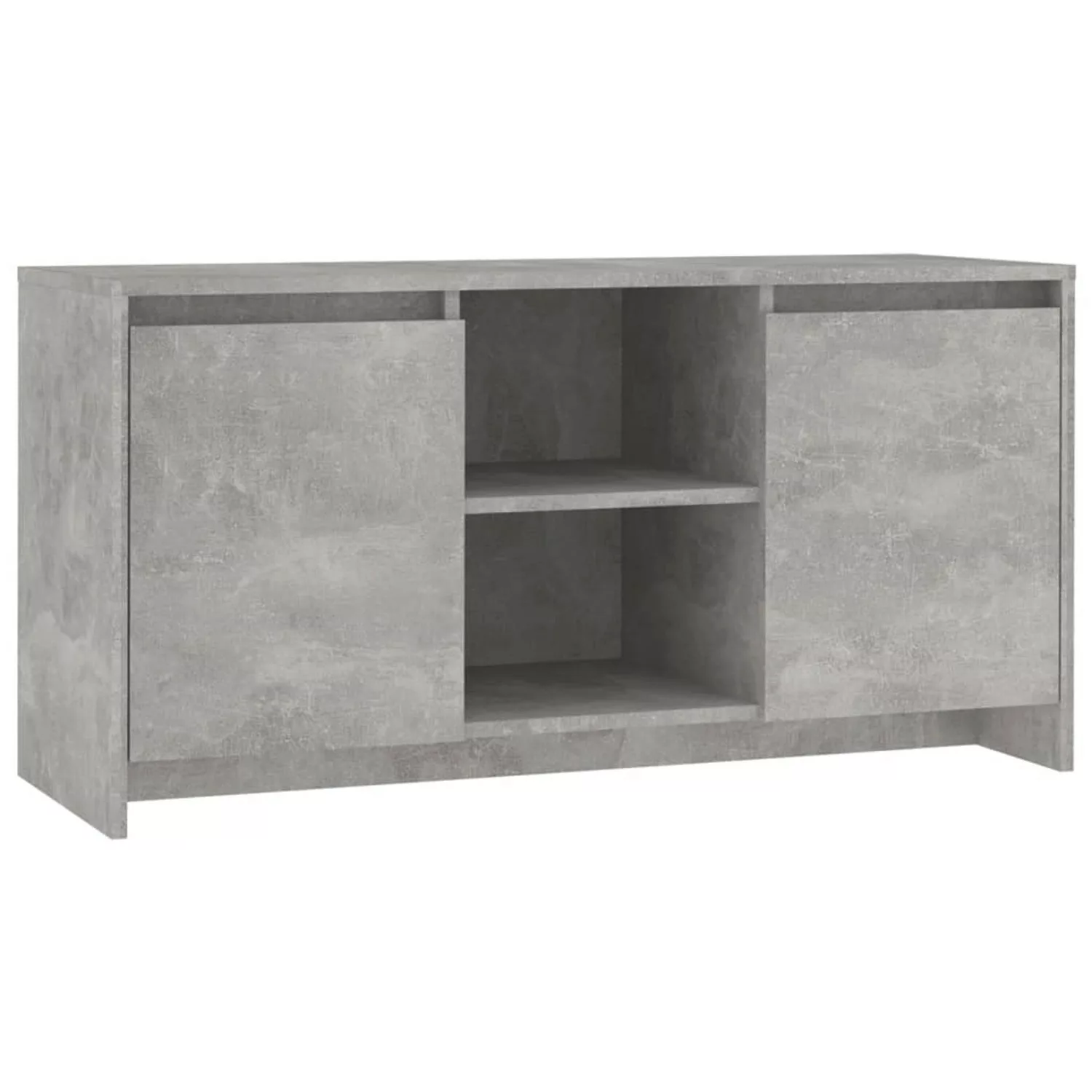 VidaXL TV-Schrank Betongrau 102x37,5x52,5 cm Holzwerkstoff  Modell 1 günstig online kaufen