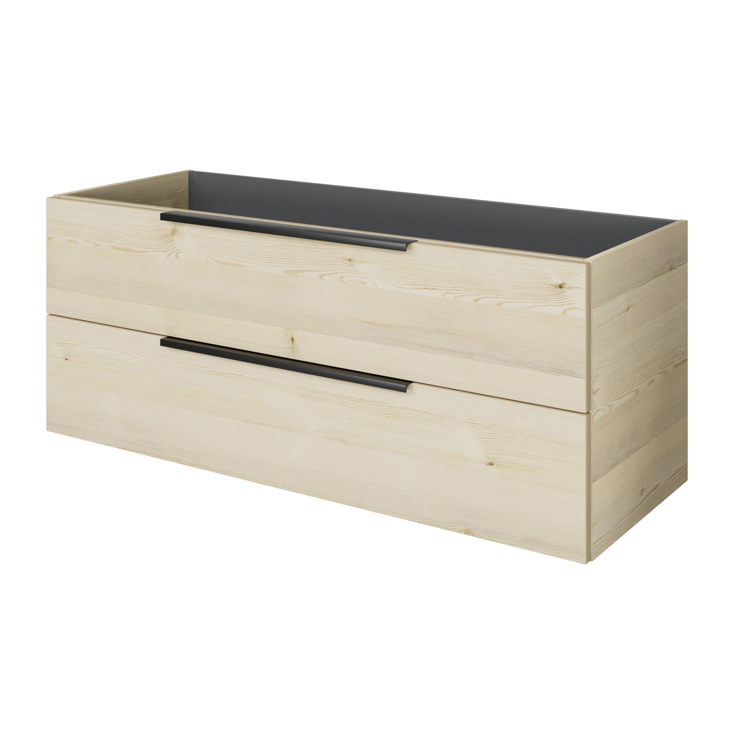 Pelipal Waschbeckenunterschrank Quantum 07 Polar Pinie Quer 120 cm 2 Auszüg günstig online kaufen