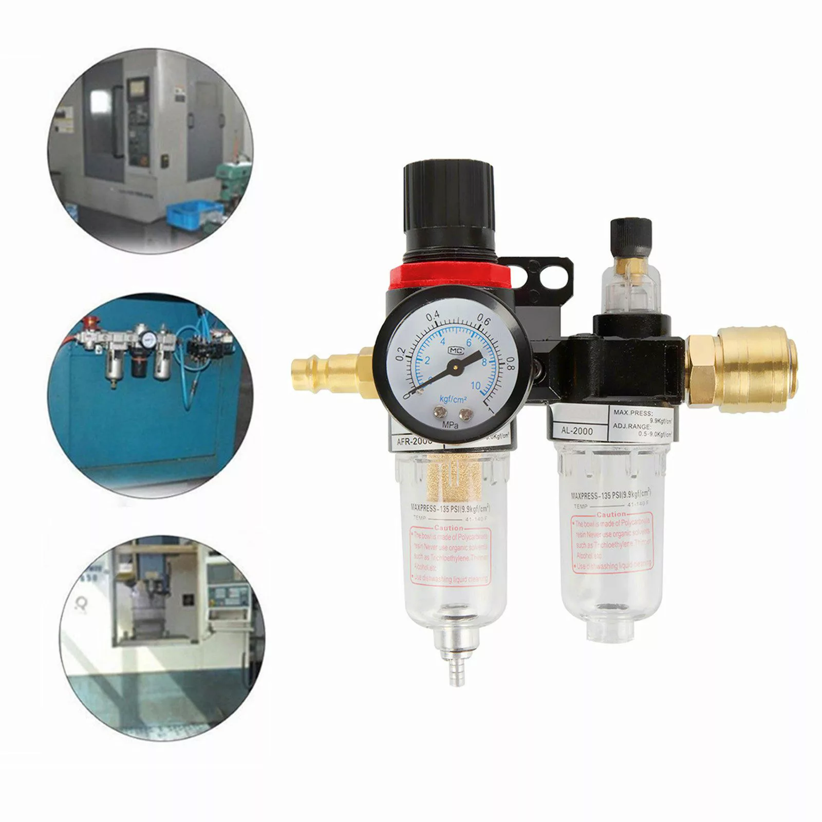 TWSOUL Kompressor 1/4 Zoll Druckluft Druckminderer günstig online kaufen
