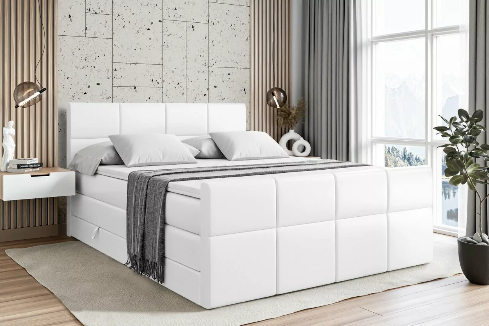 ALTDECOR Boxspringbett ARDENI-Z KING (Multipocket-Matratze H4, H3 Matratze günstig online kaufen