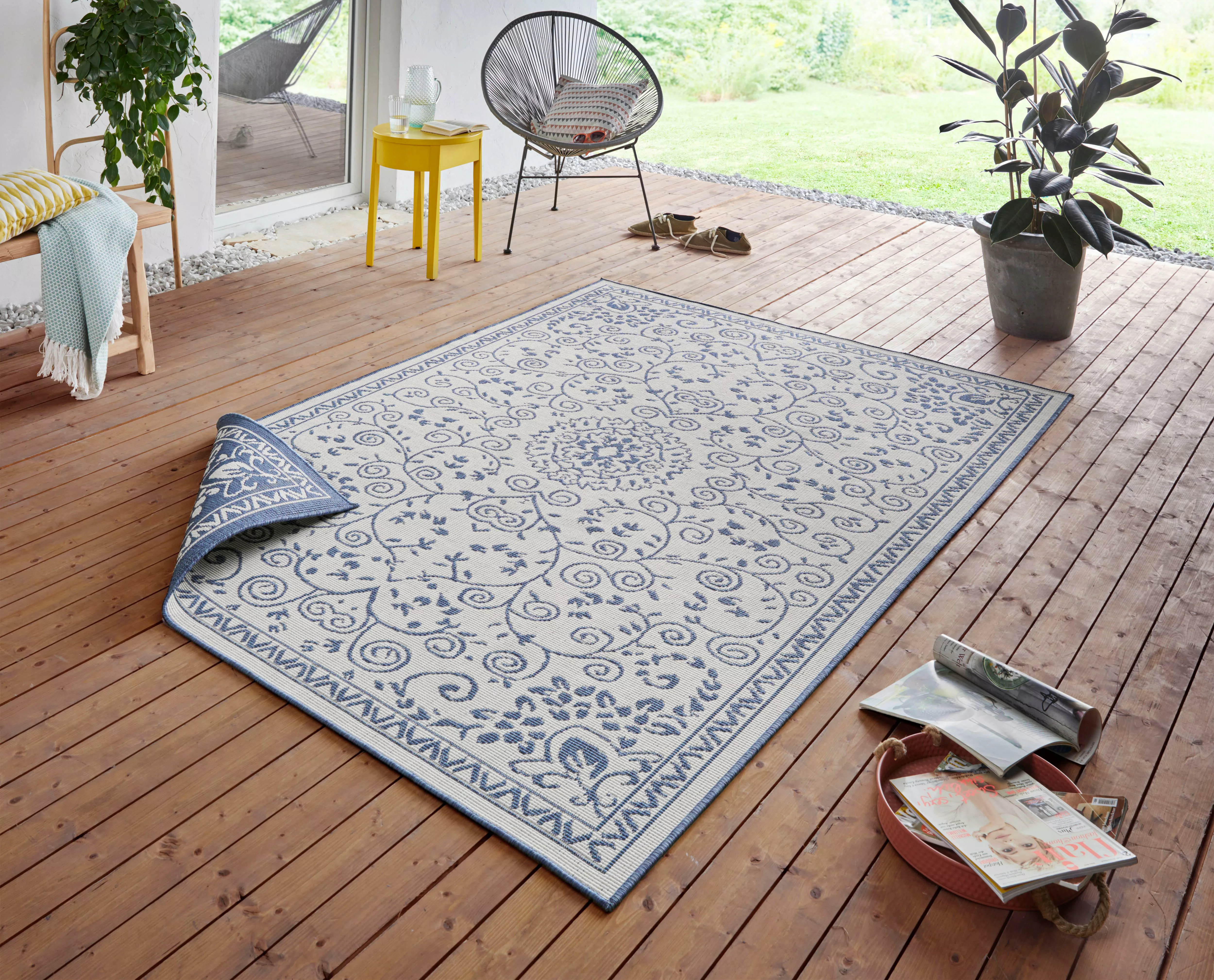 NORTHRUGS Teppich »LEYTE Wendeteppich«, rechteckig, In-& Outdoor, Teppich, günstig online kaufen