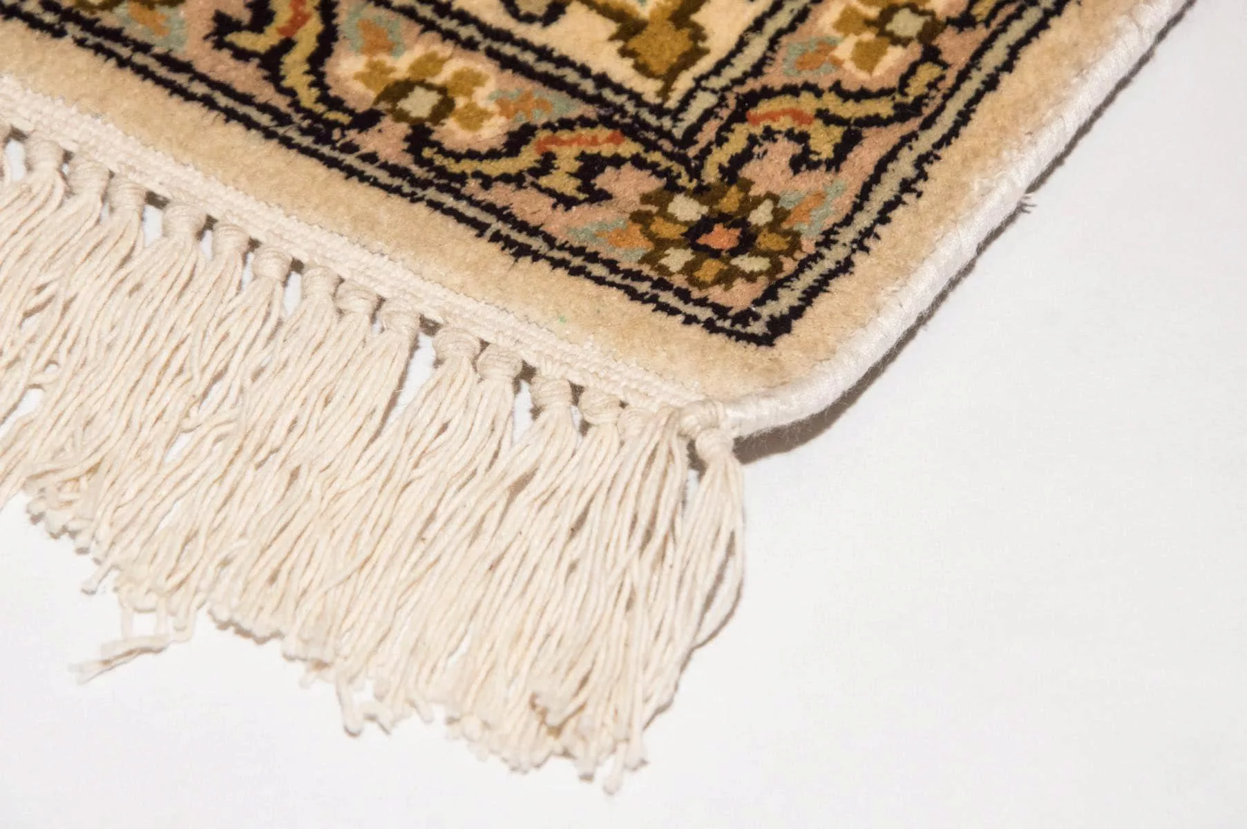 morgenland Teppich »Kaschmir Seide Teppich handgeknüpft beige«, rechteckig günstig online kaufen