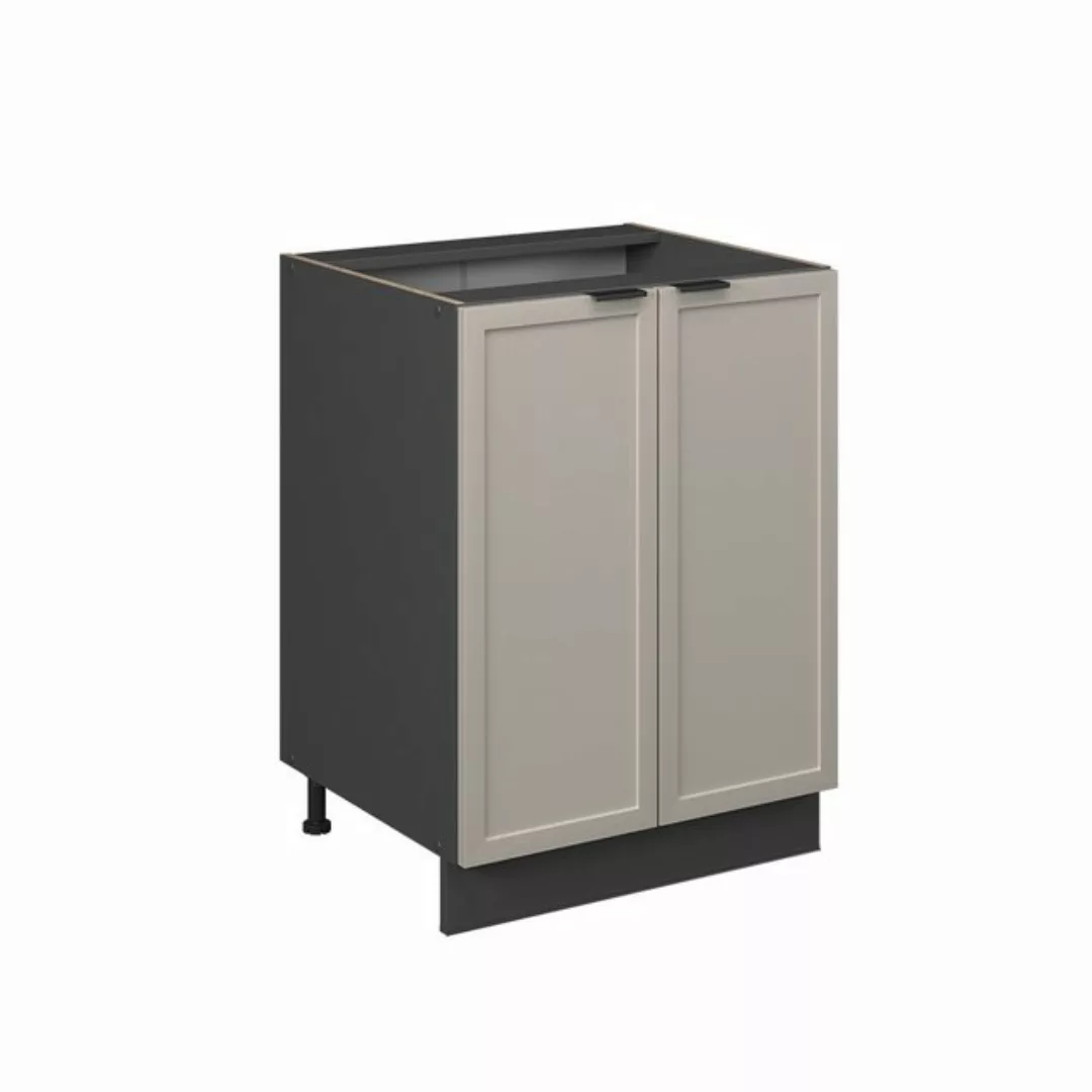 Vicco Unterschrank Fame-Line, GrauBeige/Anthrazit, 60 cm, AP Eiche günstig online kaufen