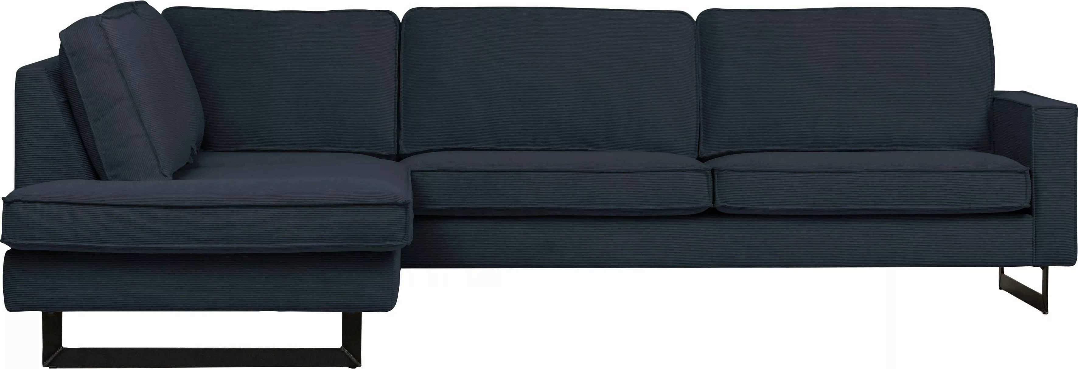 Places of Style Ecksofa "Pinto, 290 cm, Cord, Chenille, Lederoptik, Ottoman günstig online kaufen