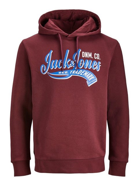 Jack & Jones Hoodie Kapuzenpullover Sweater mit Print JJELOGO 5831 in Rot-2 günstig online kaufen