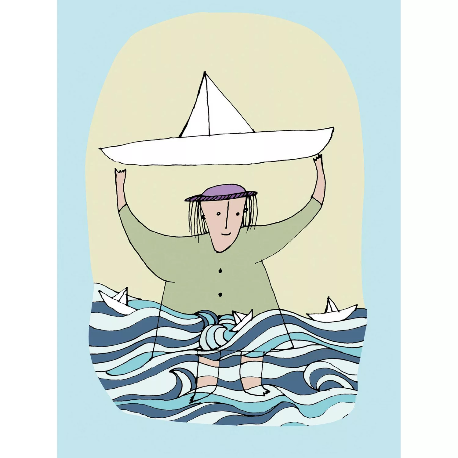 Komar Poster "Paper Ship", Menschen, (1 St.) günstig online kaufen