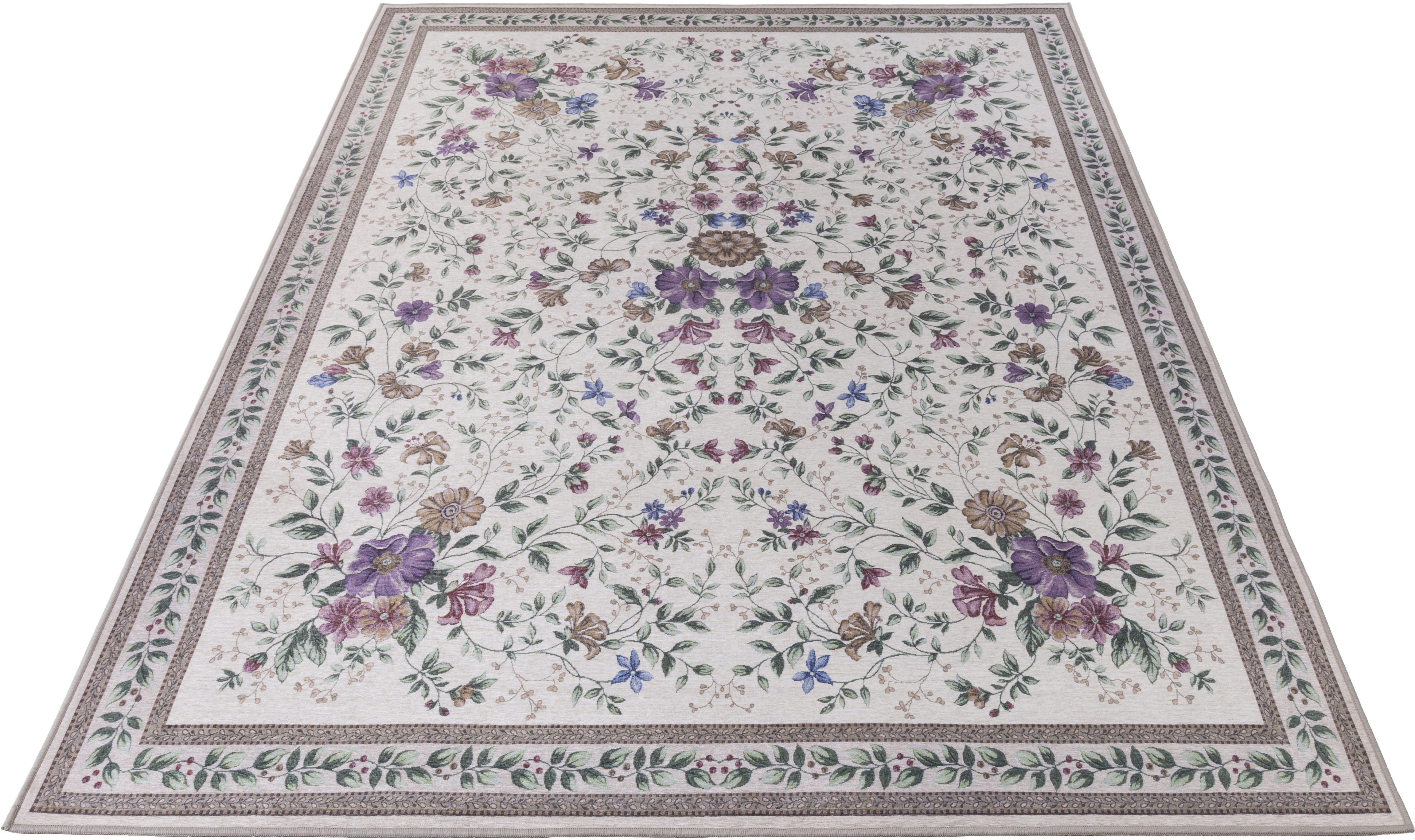 Gino Falcone Orientteppich »Viola GF045«, rechteckig, 3 mm Höhe, in Pastell günstig online kaufen