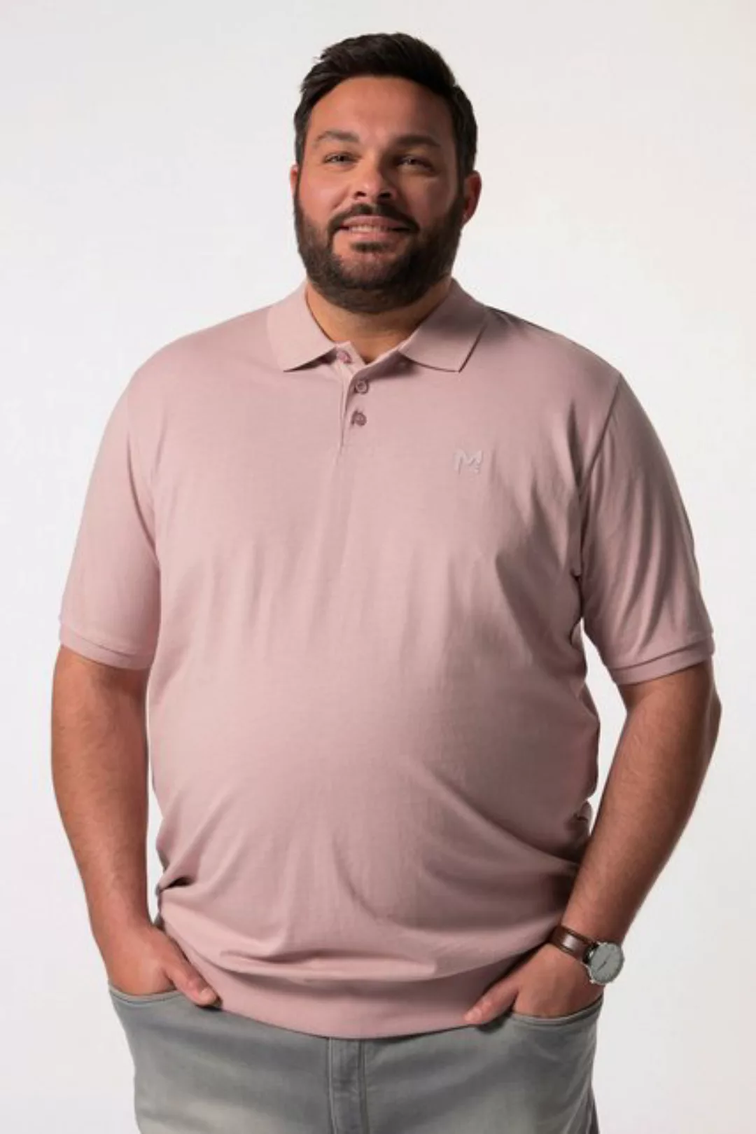 Men Plus Poloshirt Men+ Poloshirt Bauchfit Halbarm bis 8 XL günstig online kaufen