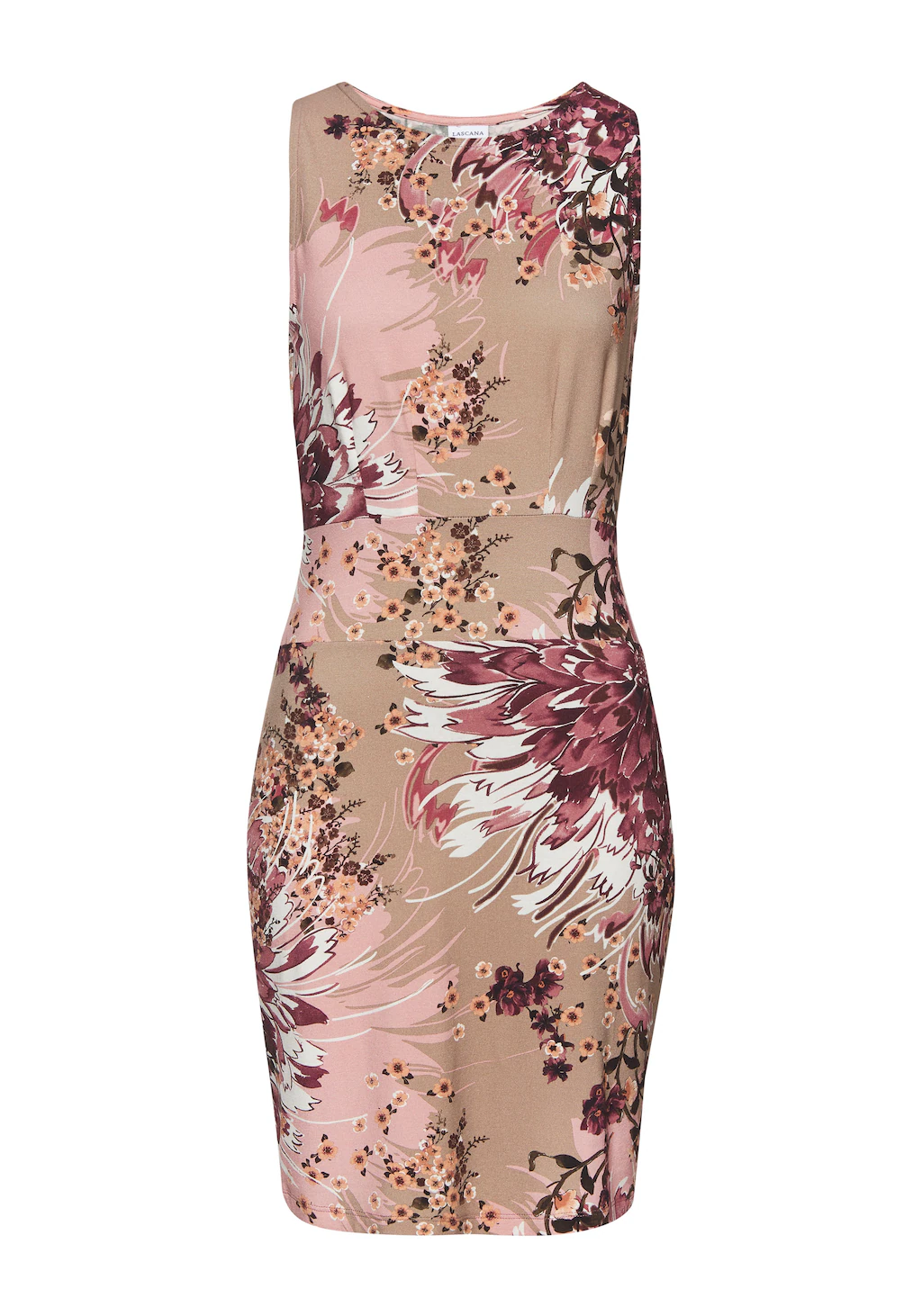 LASCANA Jerseykleid mit Alloverdruck, figurbetontes Sommerkleid günstig online kaufen