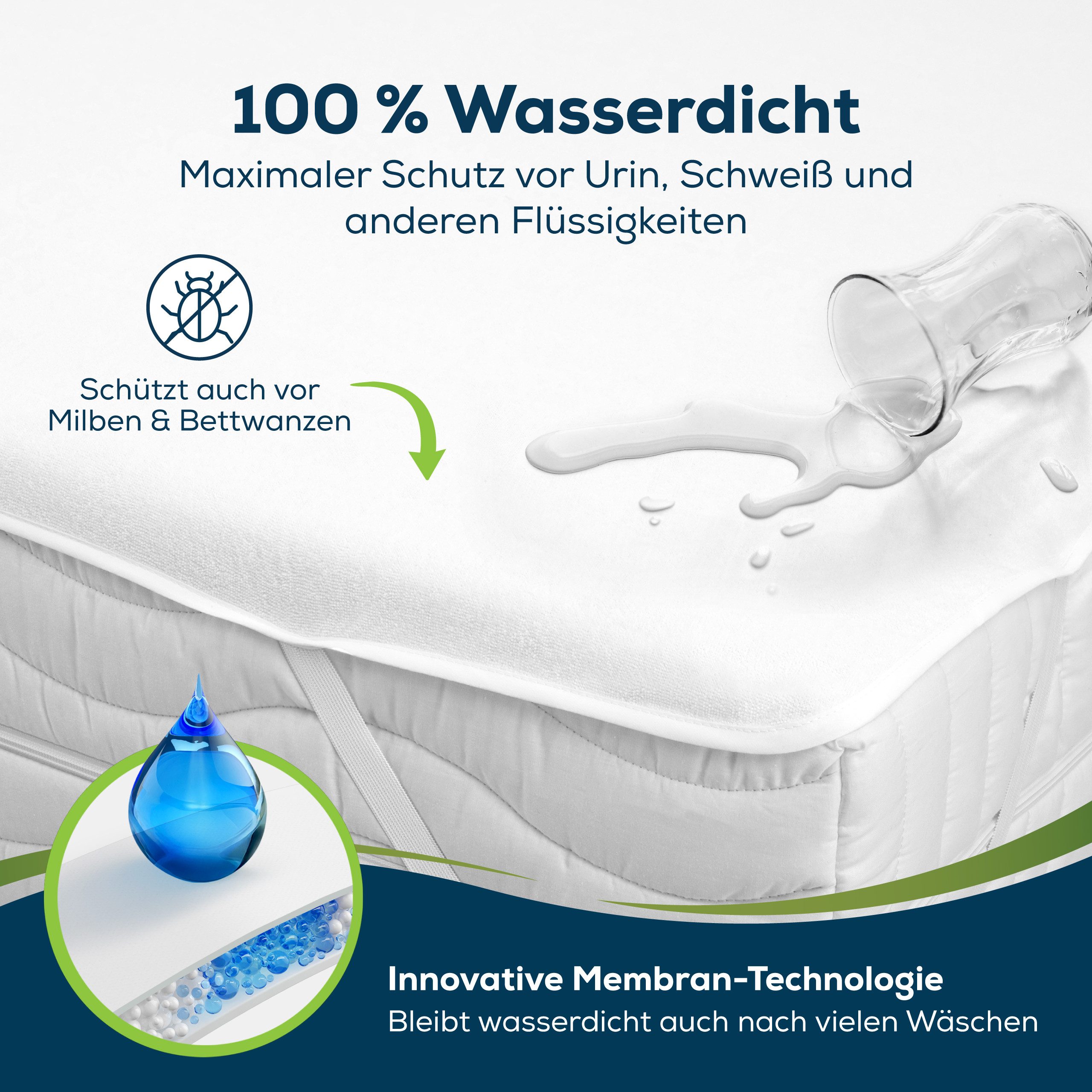 Matratzenschoner Sensalou Matratzenschoner 140 x 190 günstig online kaufen