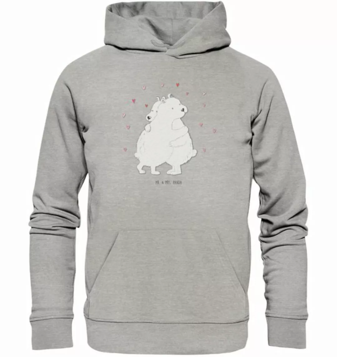 Mr. & Mrs. Panda Hoodie Größe S Eisbär Umarmen - Heather Grey - Geschenk, T günstig online kaufen