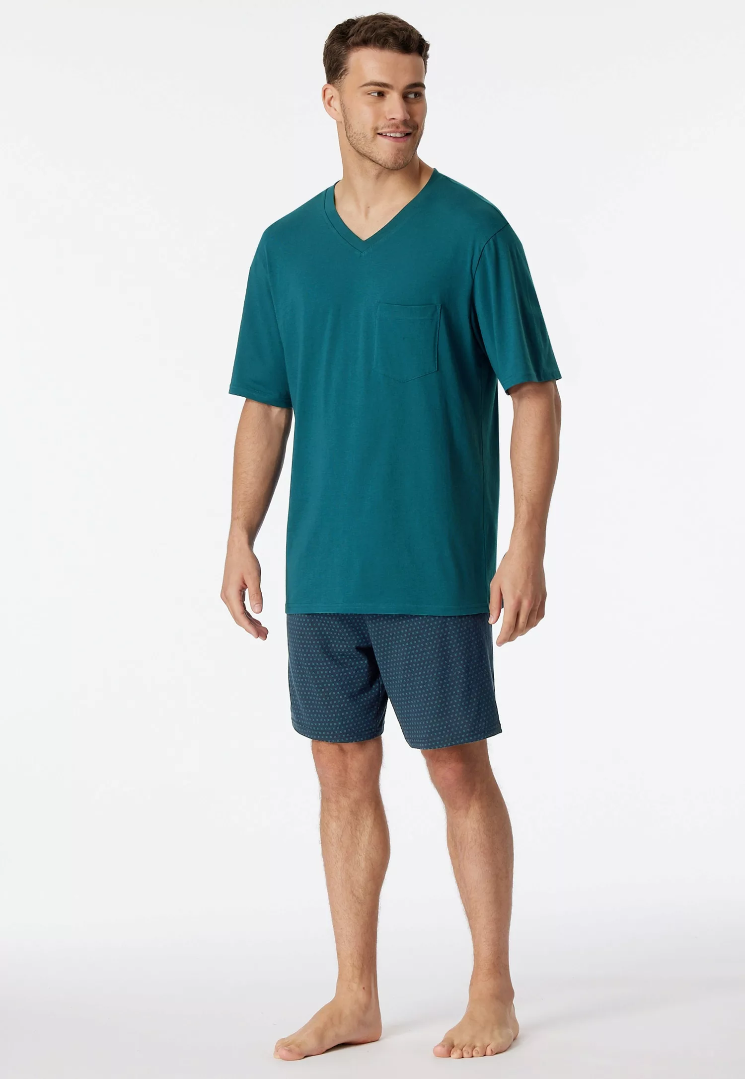 Schiesser Shorty ""Comfort Essentials"", (2 tlg.), unifarbenes T-Shirt mit günstig online kaufen