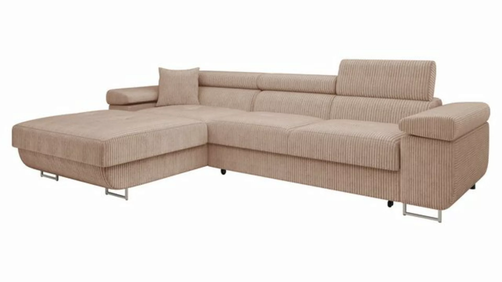 MIRJAN24 Ecksofa Torezio Mini Cord, mit Bettkasten und Schlaffunktion, Eins günstig online kaufen