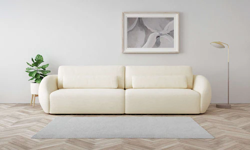 Places of Style Big-Sofa Covile, Breite 306 cm, 2 Zierkissen inklusive, Che günstig online kaufen