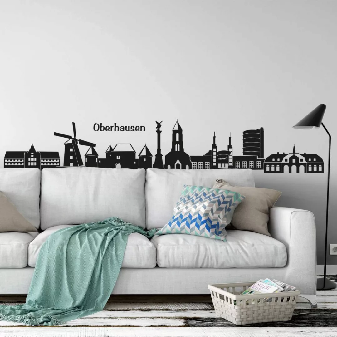 Wall-Art Wandtattoo »Stadt Skyline Oberhausen 120cm«, (1 St.), selbstkleben günstig online kaufen