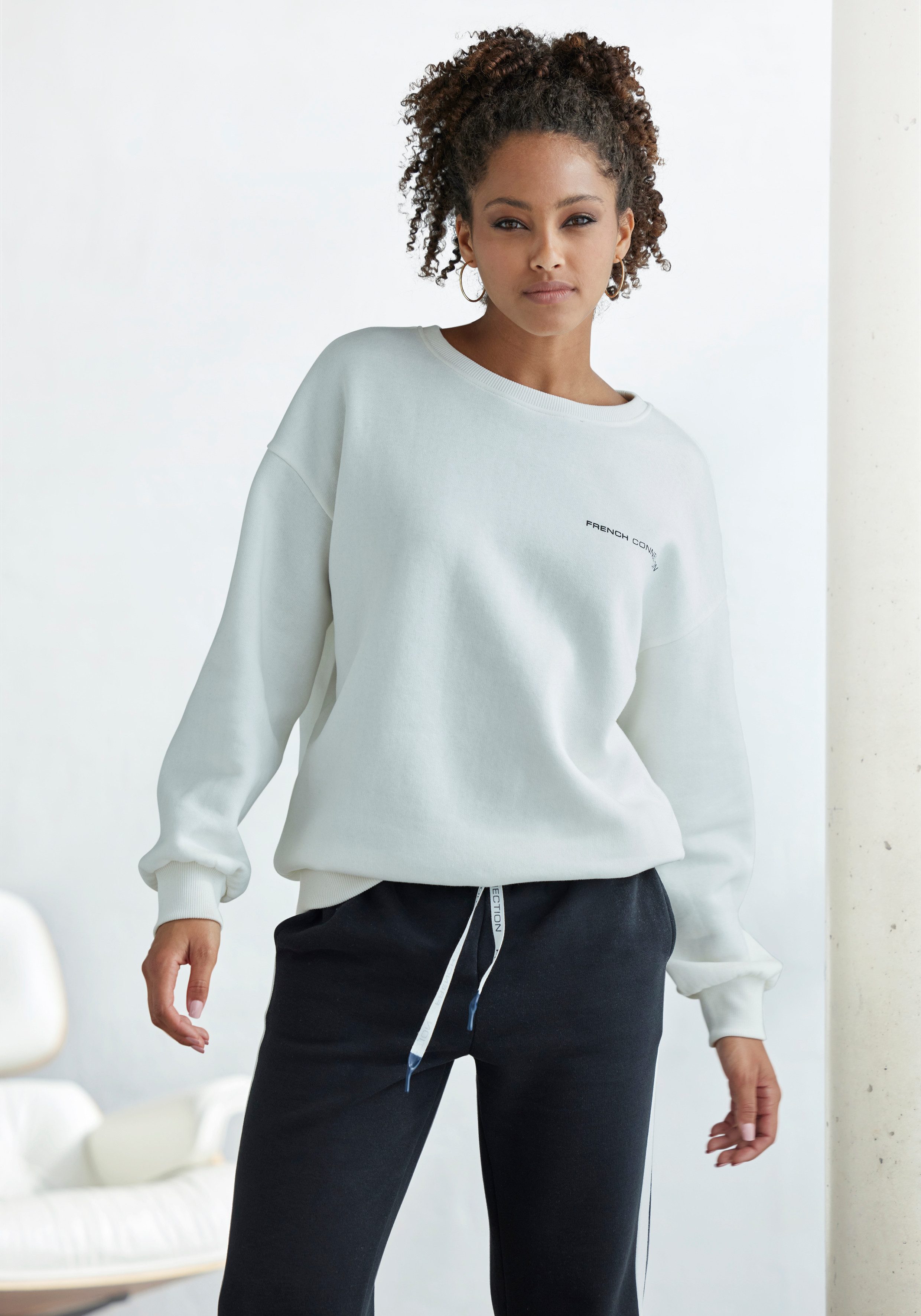 French Connection Sweatshirt mit Schriftzug auf günstig online kaufen