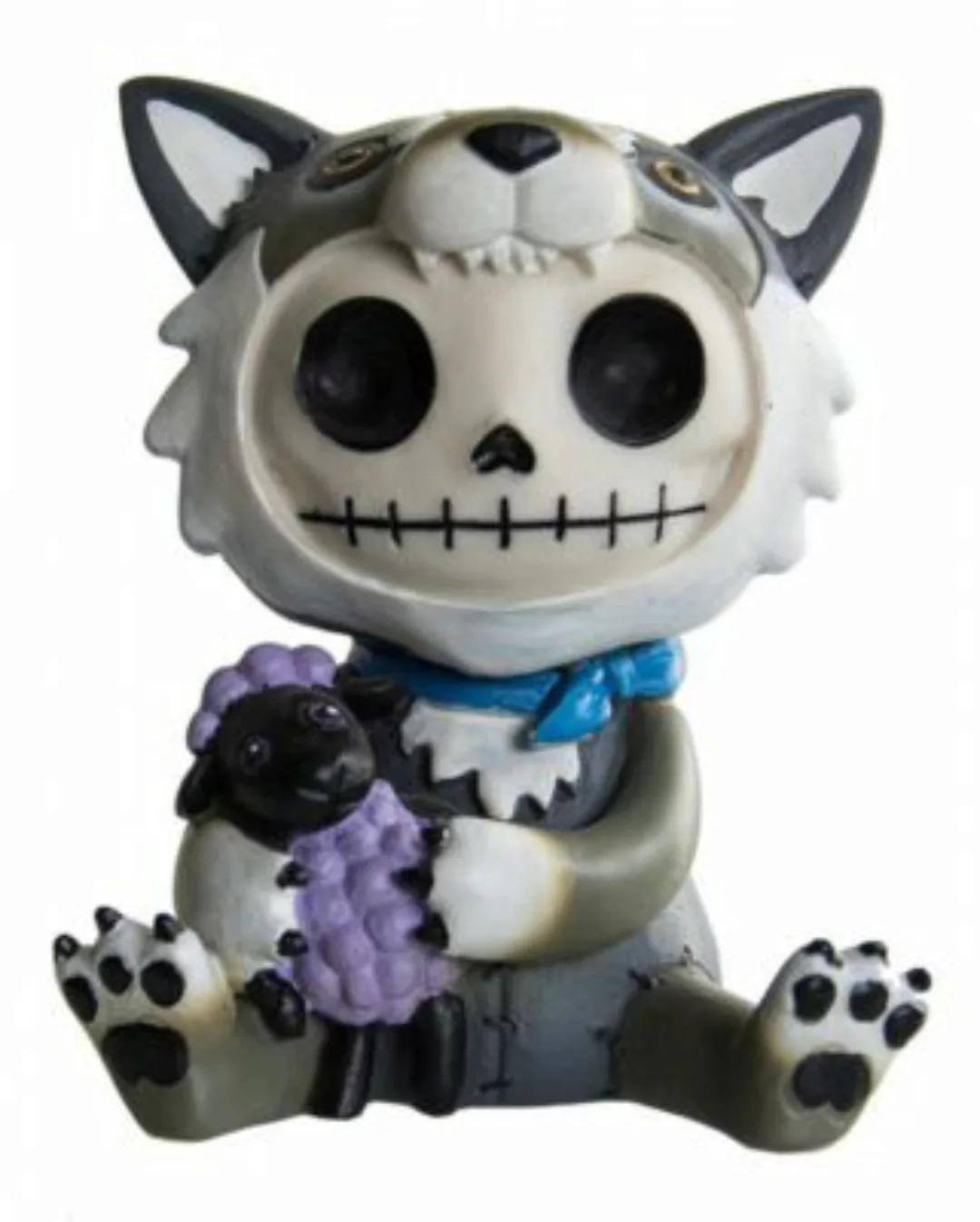 Große Wolfgang Furrybones Figur Wolf als Geschenk Gothic Fans Dekofiguren g günstig online kaufen