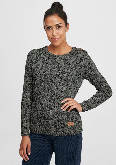 OXMO Strickpullover OXPhia Strickpulli mit Zopfstrickmuster günstig online kaufen