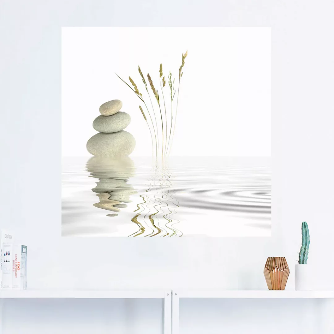 Artland Wandbild "Zen Friede", Zen, (1 St.), als Alubild, Outdoorbild, Lein günstig online kaufen