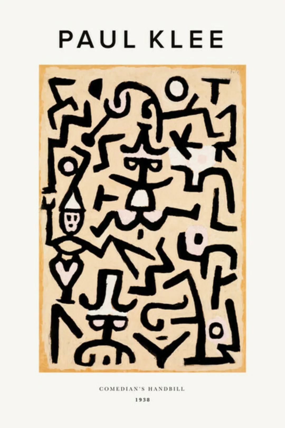 Poster / Leinwandbild - Paul Klee Comedians Handbill günstig online kaufen