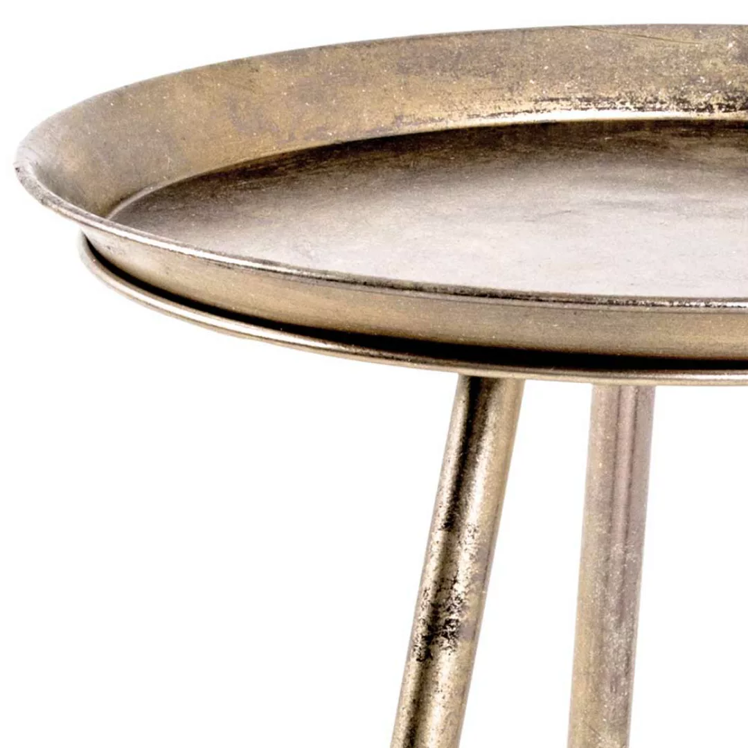 Eleganter Beistelltisch in Bronze Metall günstig online kaufen