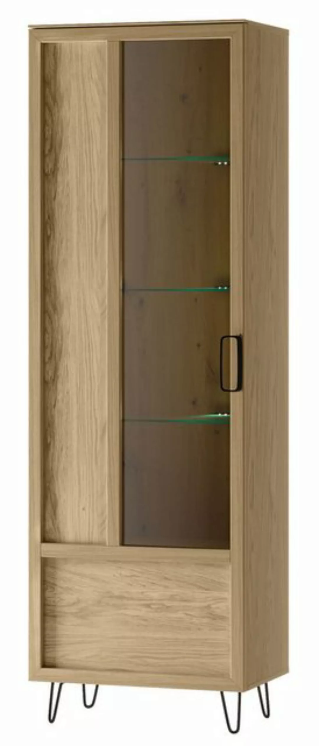 Feldmann-Wohnen Vitrine Limbo (1 Tür, innen 3 Glaseinlegeböden und 1 Holzei günstig online kaufen