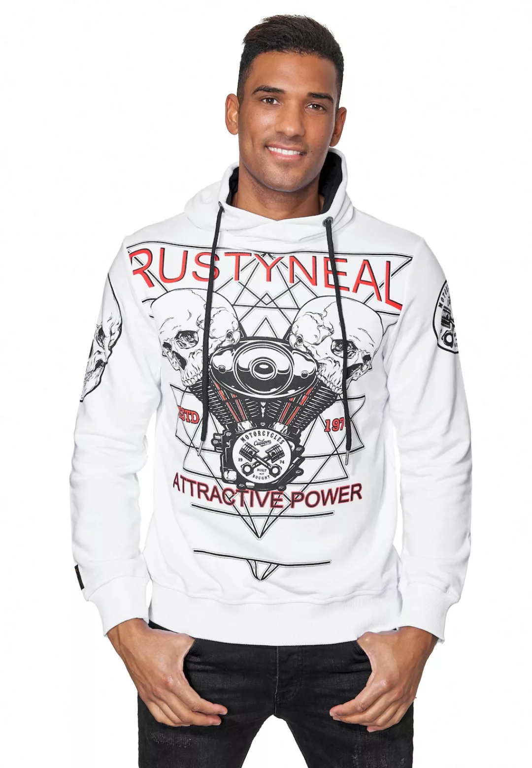 Rusty Neal Kapuzensweatshirt "Rusty Neal Sweater", mit rockigem Print günstig online kaufen