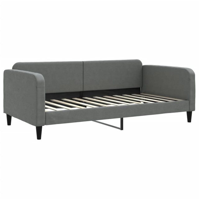 vidaXL Gästebett Tagesbett Dunkelgrau 100x200 cm Stoff Gästebett Gästecouch günstig online kaufen