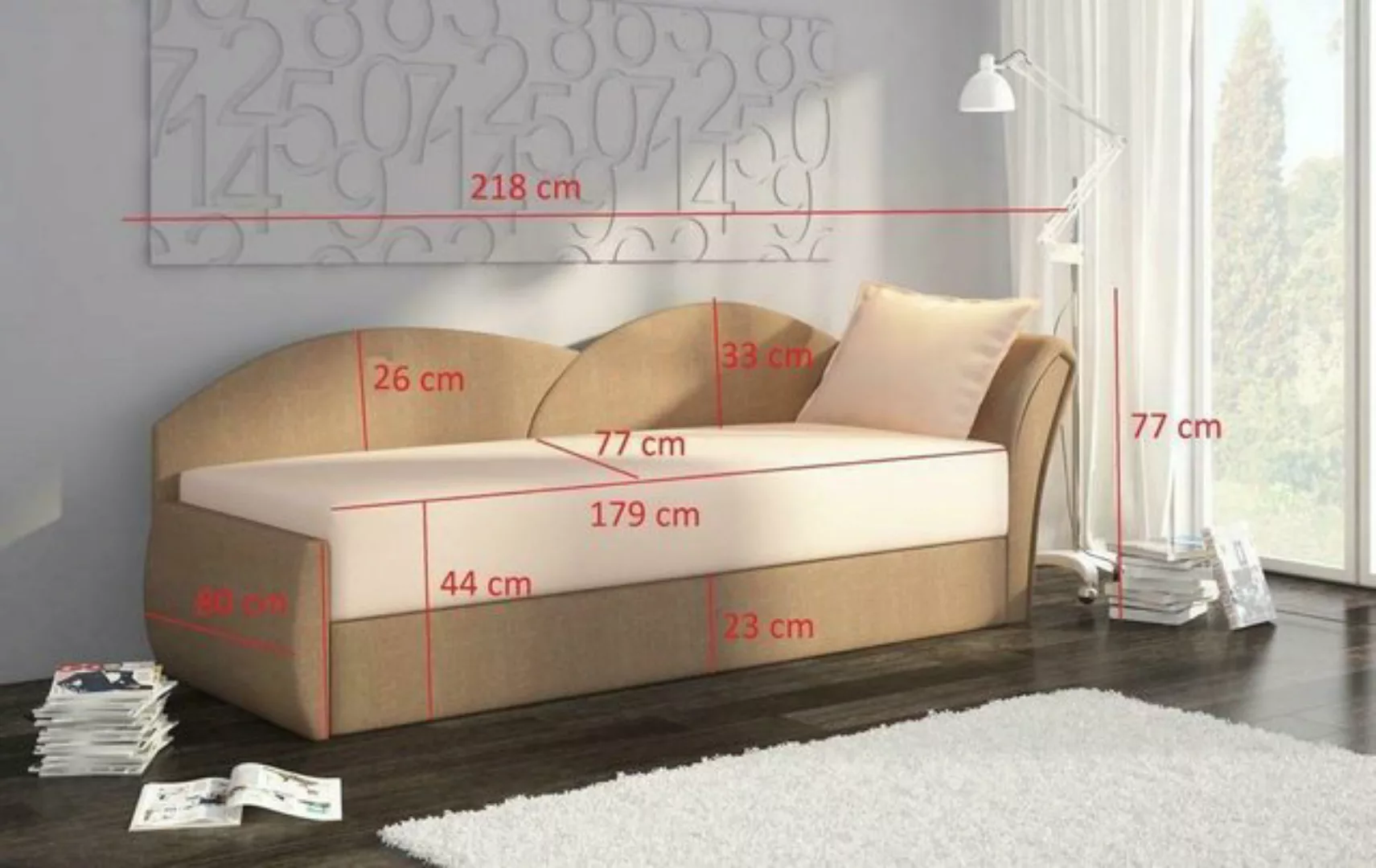 JVmoebel Sofa, Schlafzimmer Couch Schlafsofa Kinderzimmer Gästezimmer Sofa günstig online kaufen