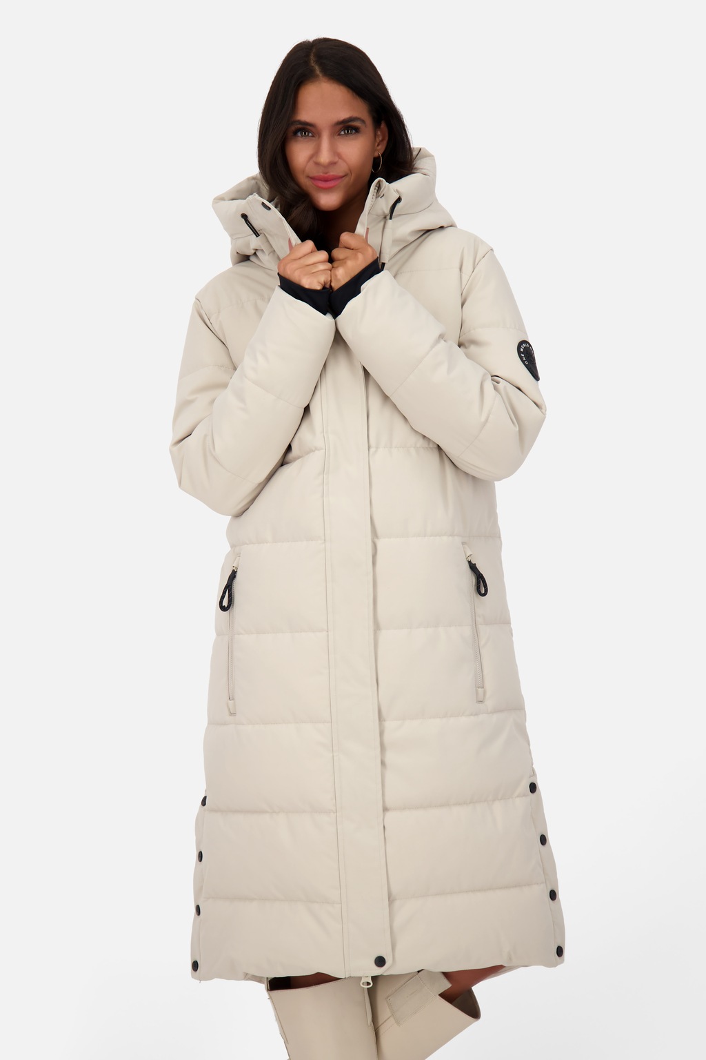 Alife & Kickin Steppjacke "Damen KatiaAK A", mit Kapuze, Langer Wintermante günstig online kaufen