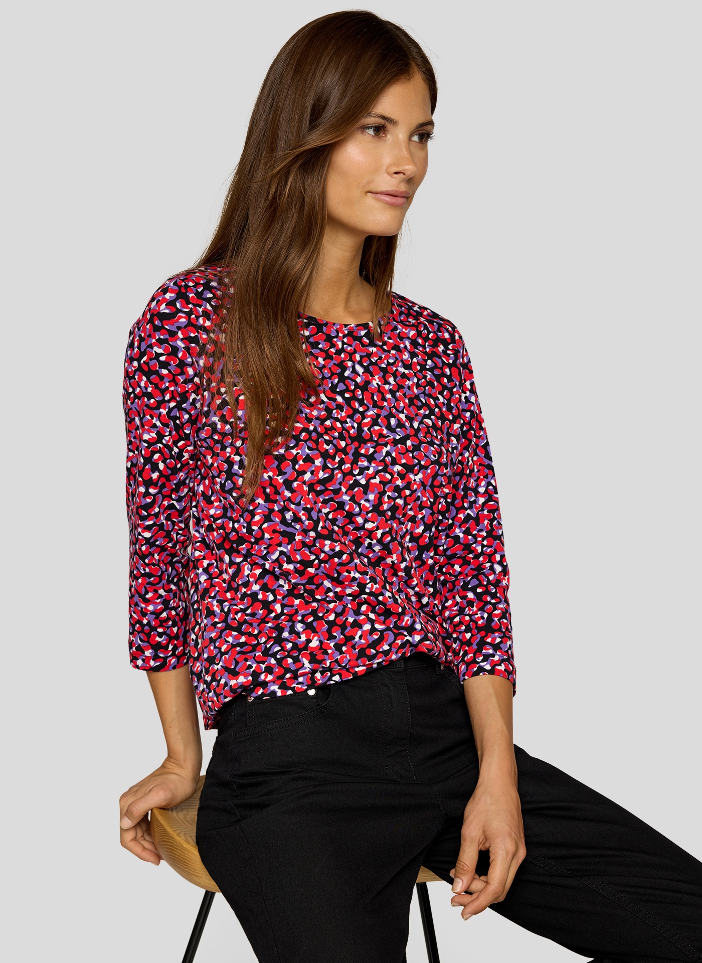 Rabe 3/4-Arm-Shirt, mit All-Over Print günstig online kaufen