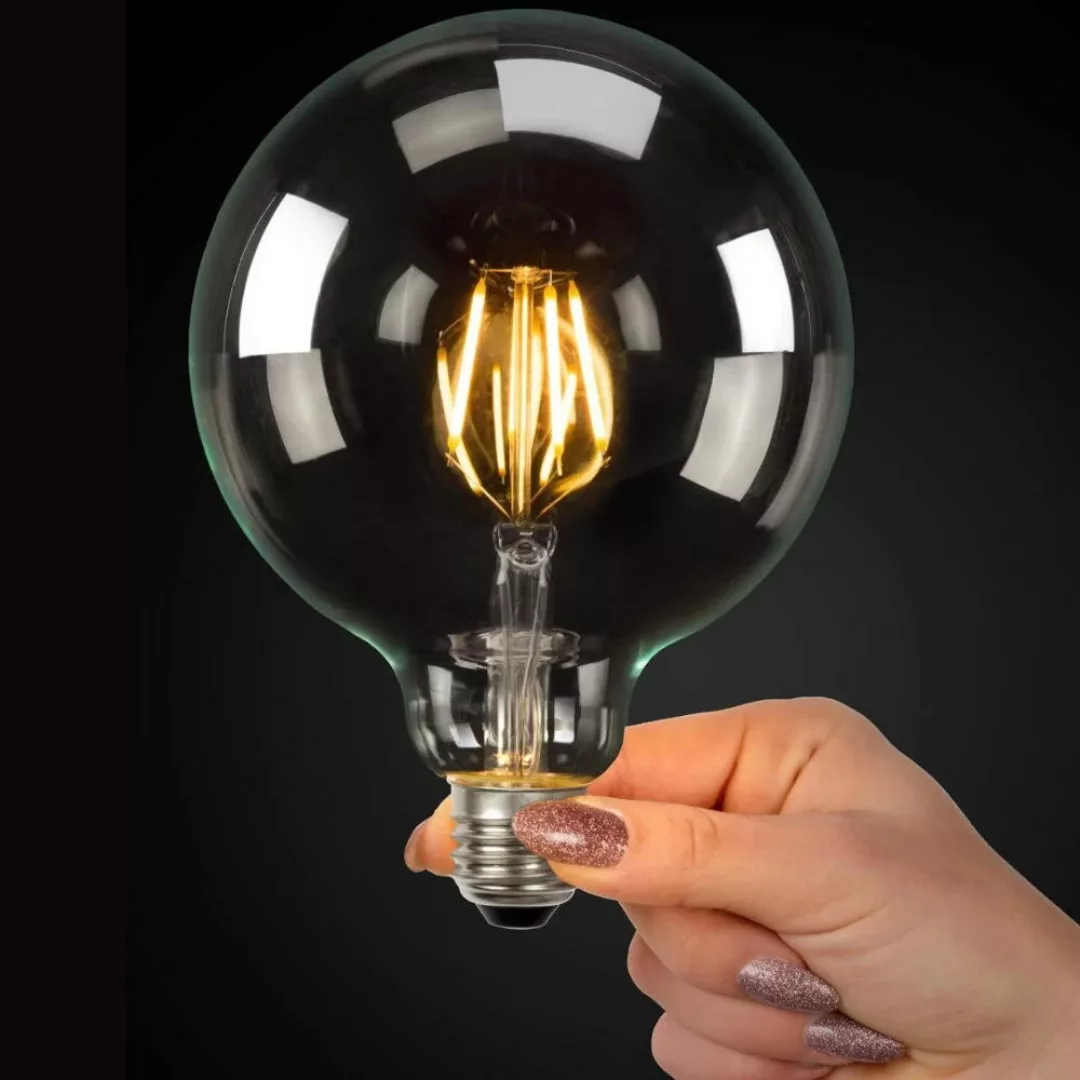 LED Leuchtmittel E27 Globe - G125 in Transparent 5W 600lm 2er-Pack günstig online kaufen