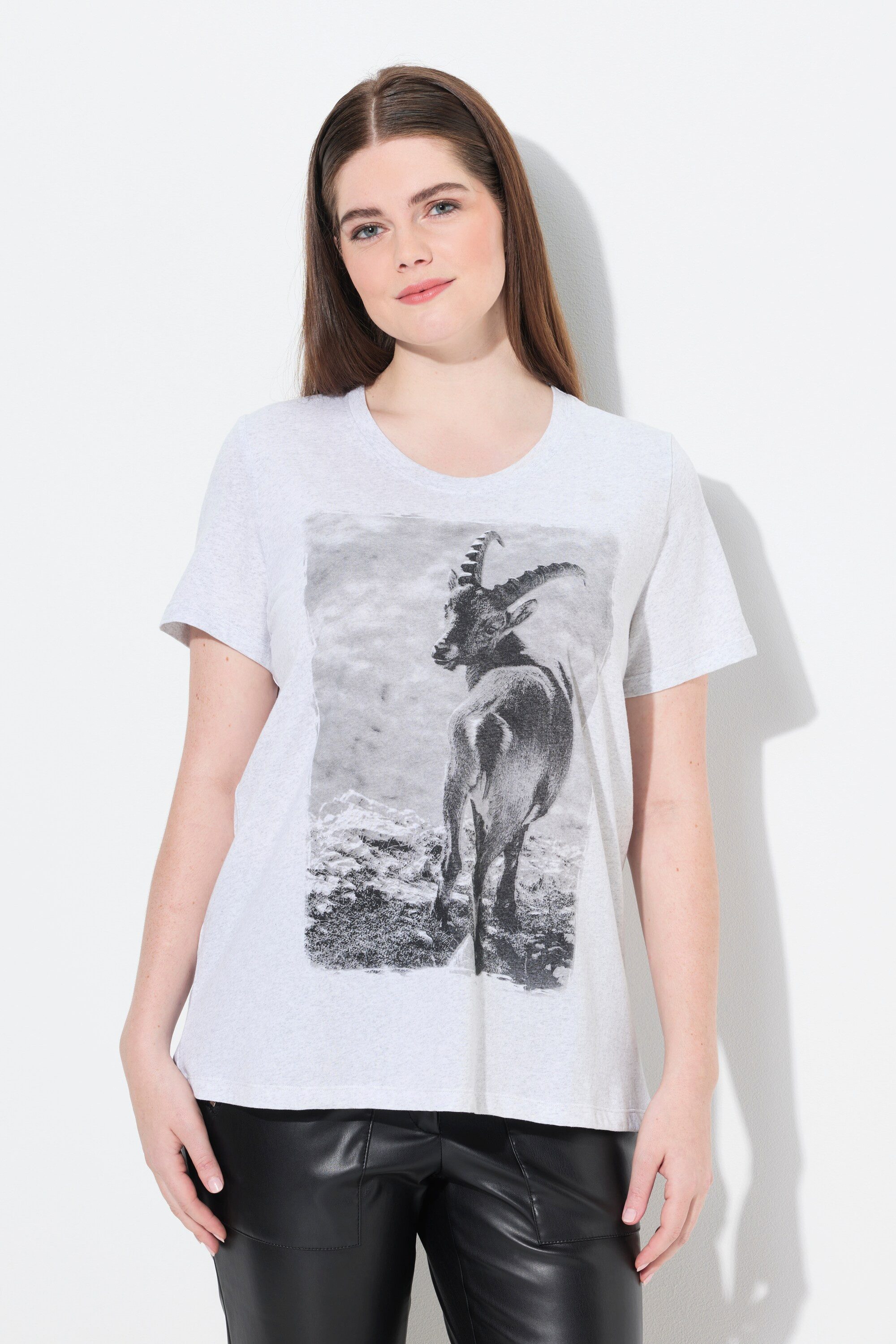 Ulla Popken T-Shirt T-Shirt Trachtenmotiv Classic günstig online kaufen