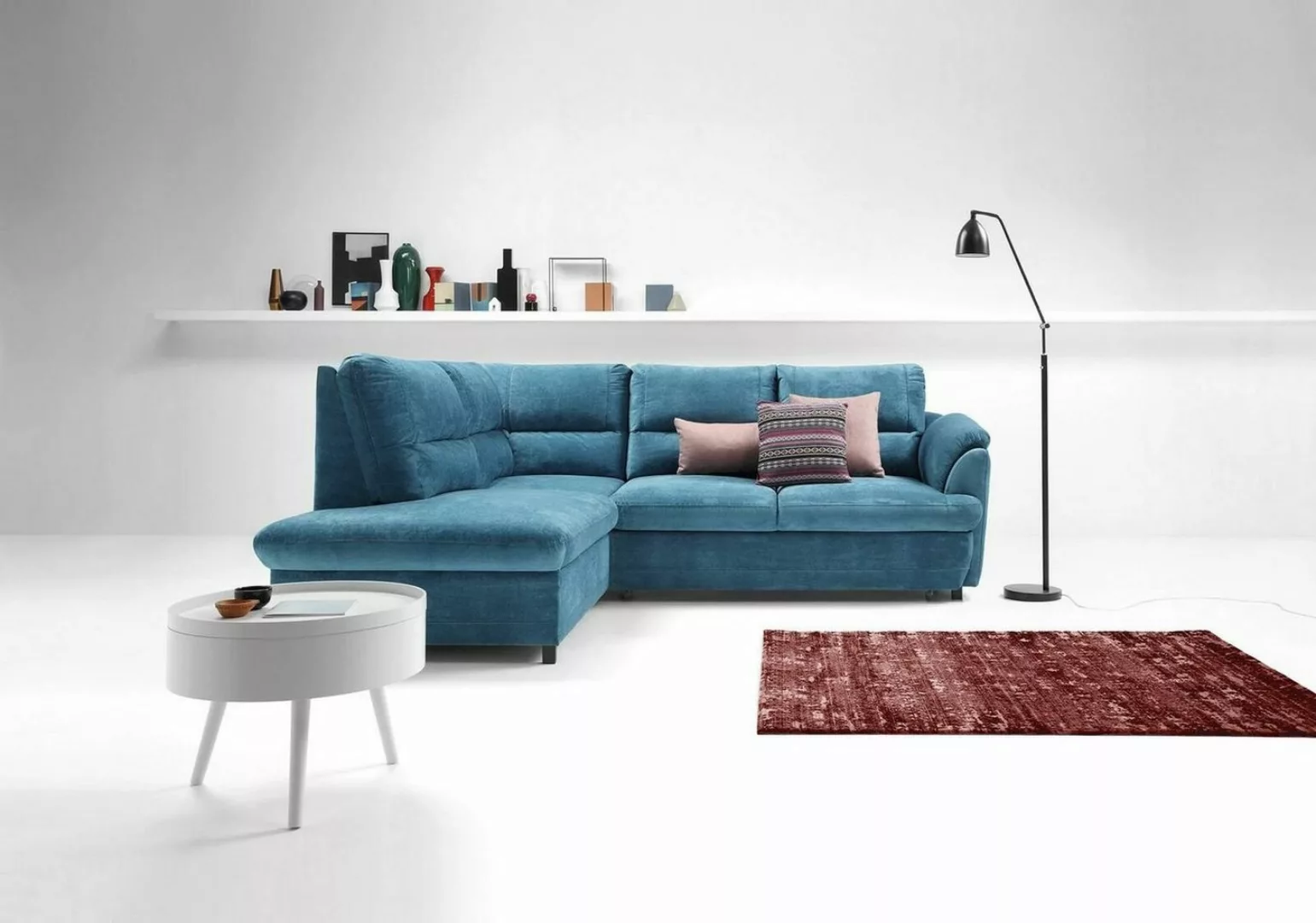 JVmoebel Ecksofa, Ecksofa Neu Moderne Design Sofas Couchs Bett Stoff Couch günstig online kaufen