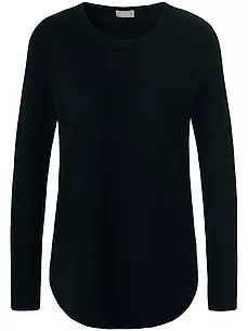 Rundhals-Pullover include schwarz günstig online kaufen