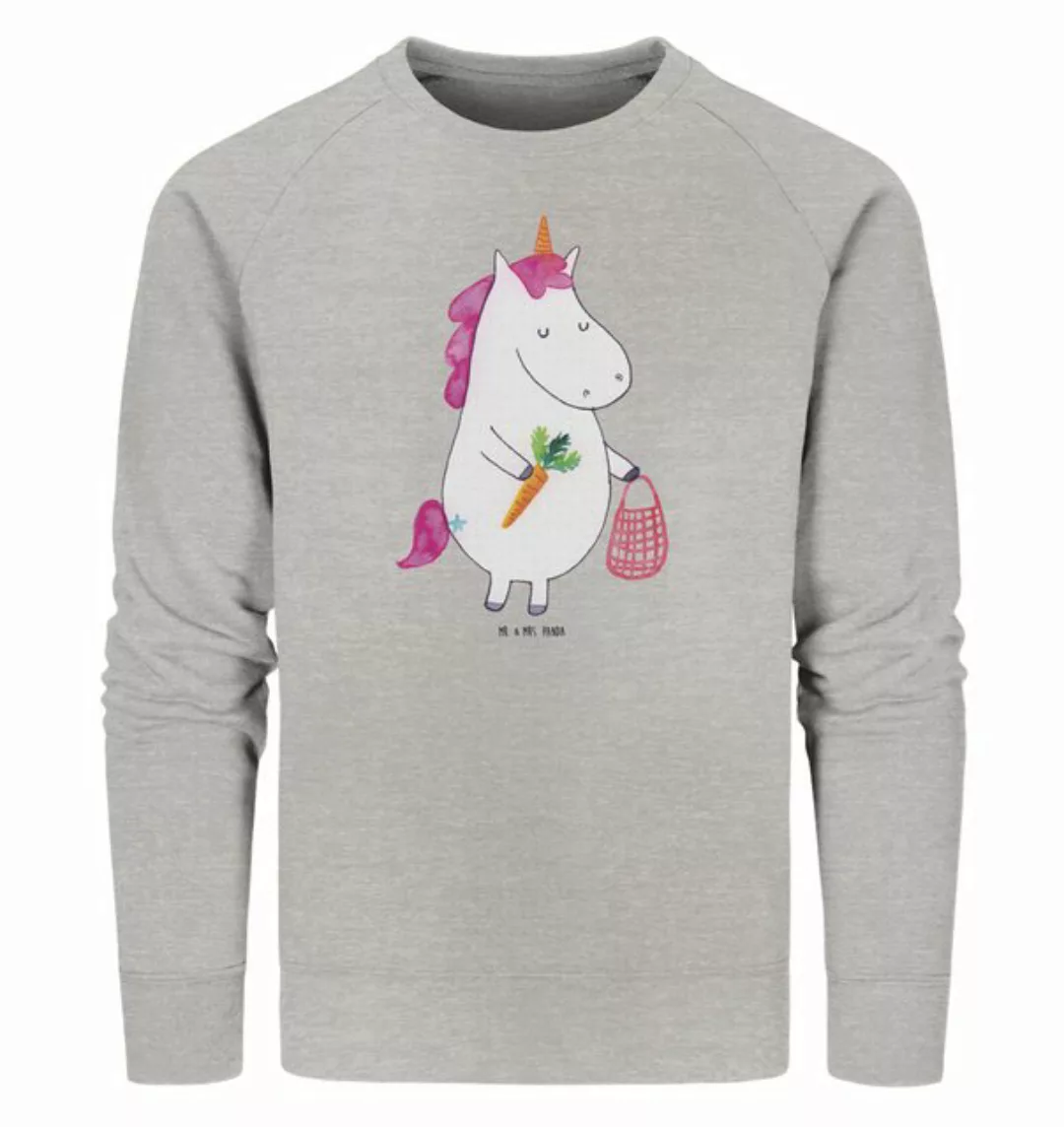 Mr. & Mrs. Panda Longpullover Größe S Einhorn Vegan - Heather Grey - Gesche günstig online kaufen