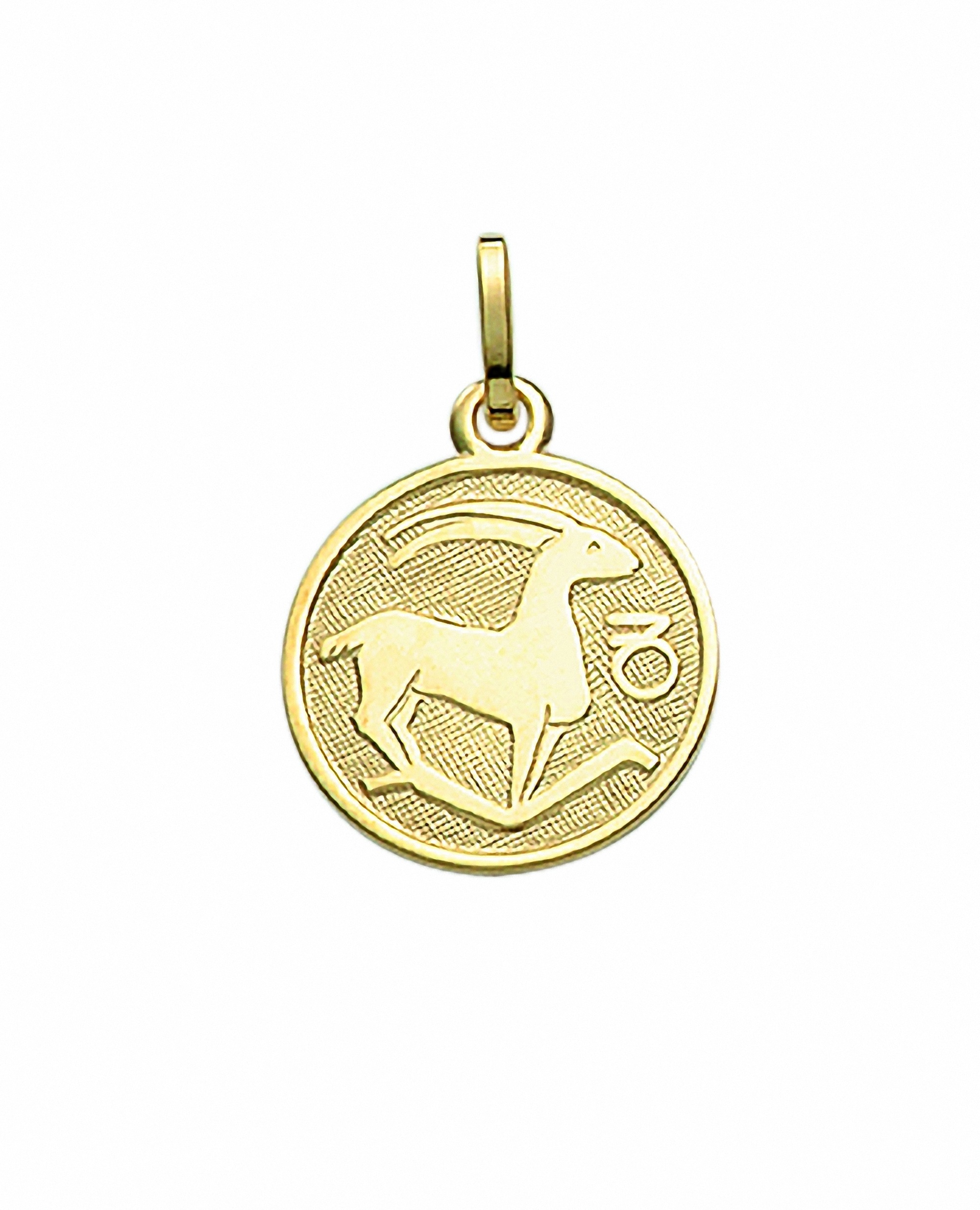 Adelia´s Kette mit Anhänger "333 Gold Sternzeichen Anhänger Steinbock Ø 11, günstig online kaufen