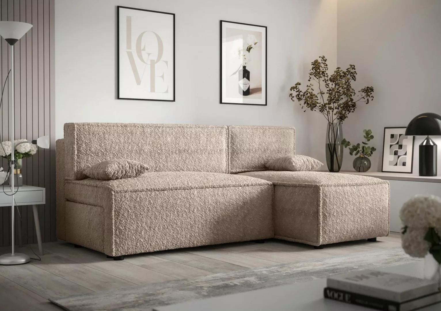 ALTDECOR Ecksofa MIR, Couch mit Schlaffunktion, Wohnzimmer - Wohnlandschaft günstig online kaufen