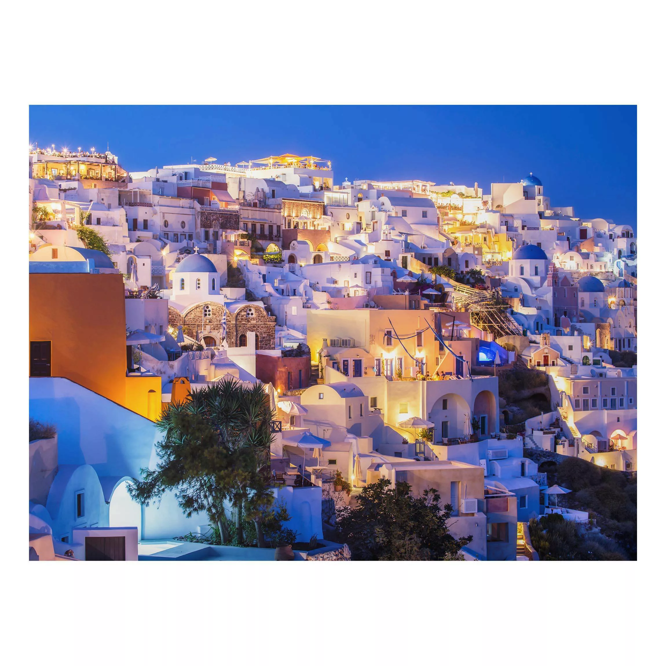 Alu-Dibond Bild Santorini at night günstig online kaufen