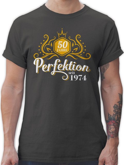 Shirtracer T-Shirt Fünfzig Jahre Perfektion 1974 50. Geburtstag günstig online kaufen