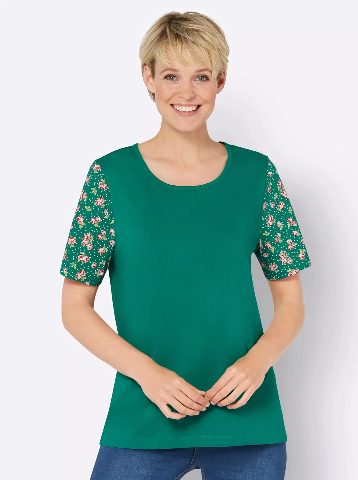 Classic Basics Rundhalsshirt "V-Shirt", (1 tlg.) günstig online kaufen
