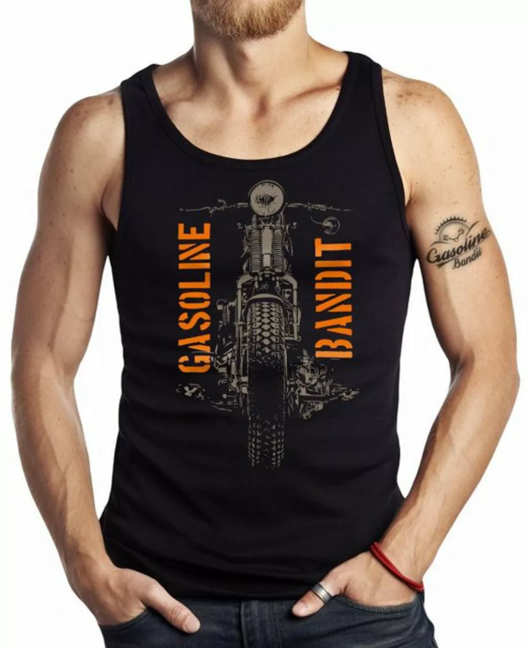 GASOLINE BANDIT® Tanktop Muskel-Shirt für Biker und Motorrad Fans: Springer günstig online kaufen