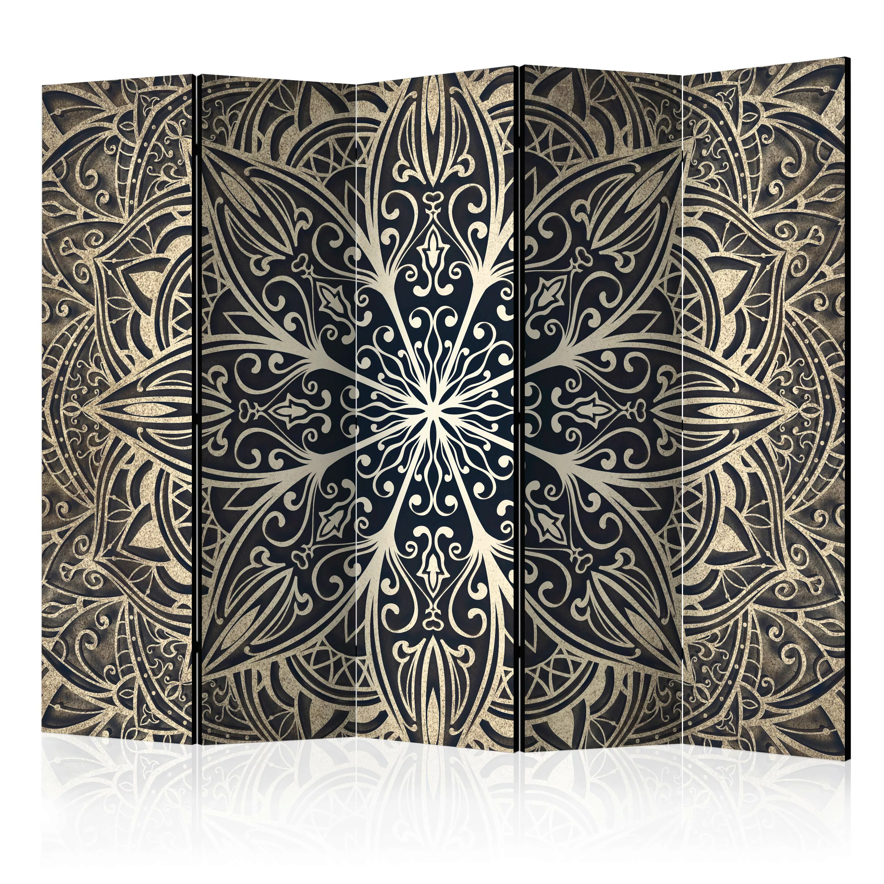 5-teiliges Paravent - Feathers (brown) Ii [room Dividers] günstig online kaufen