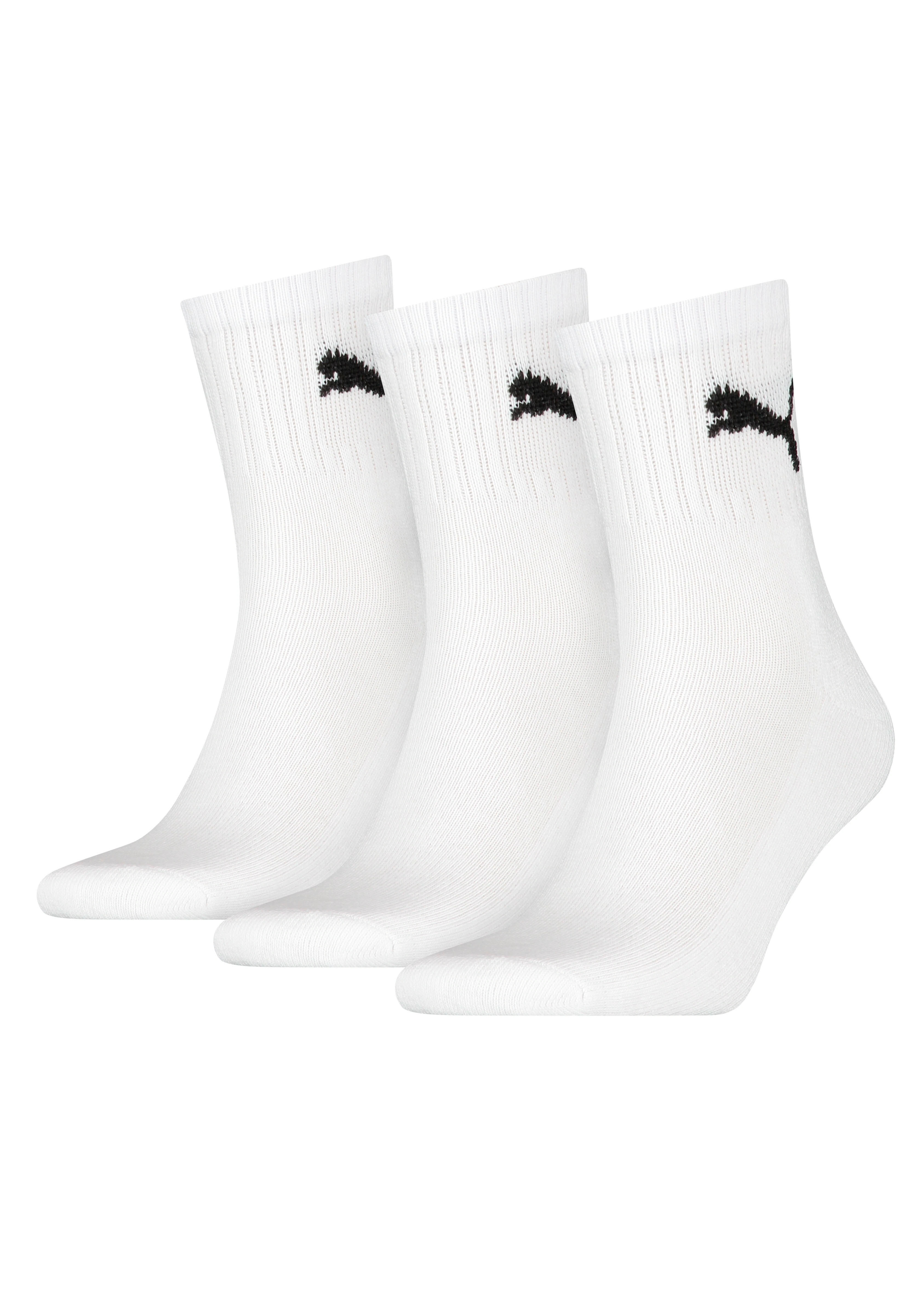 PUMA Sportsocken "short crew", (3 Paar), gepolsterte Frottee-Sohle, atmungs günstig online kaufen
