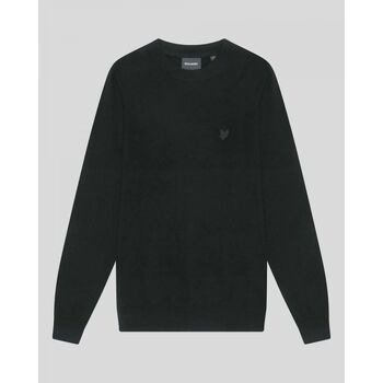 Lyle & Scott  Pullover KN2124V TONAL LAMBSWOOL CREW-Z865 JET BLACK günstig online kaufen