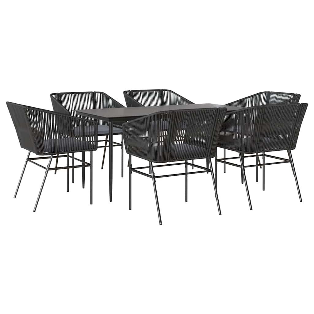 vidaXL Garten-Essgruppe 7-tlg. Garten-Essgruppe mit Kissen günstig online kaufen