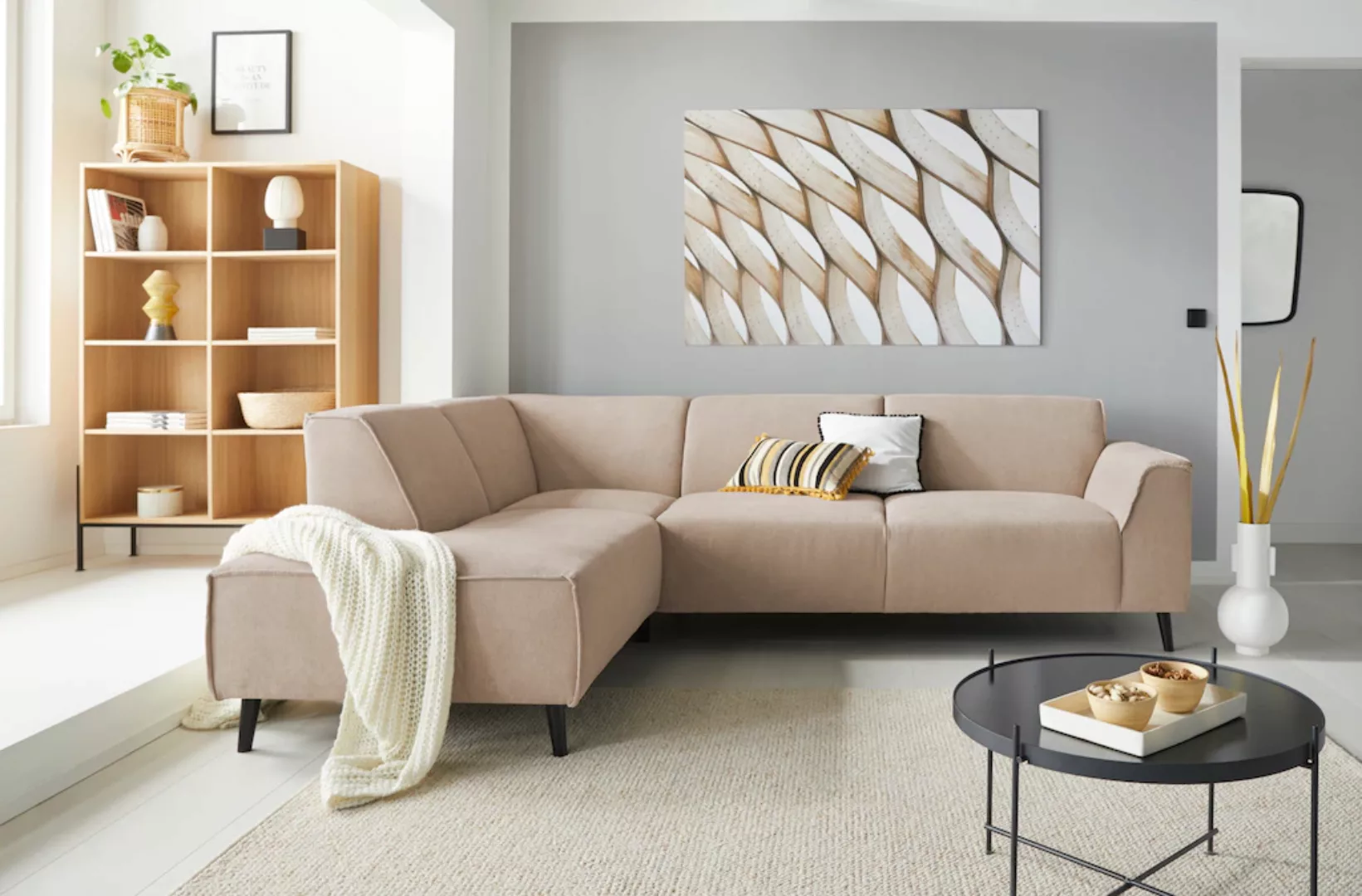 DOMO collection Ecksofa »Amora L-Form«, mit Federkern günstig online kaufen