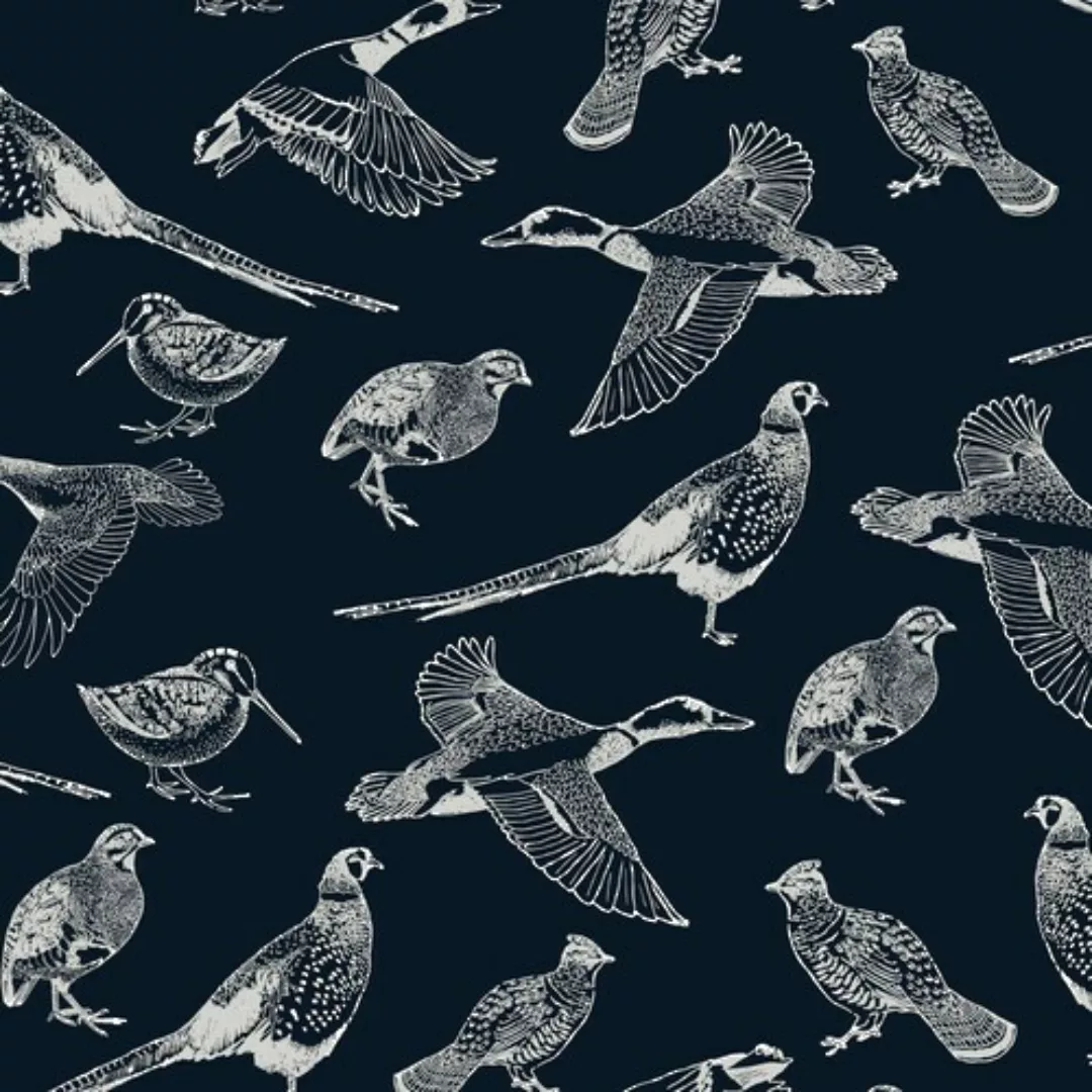 Joules Vliestapete »Hunting Birds French Navy«, animal print günstig online kaufen