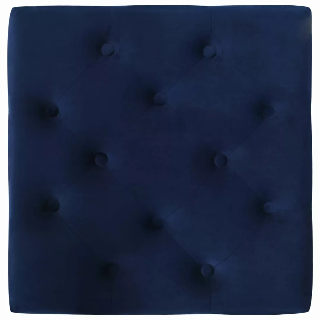 Hocker Marineblau 60x60x36 Cm Samt günstig online kaufen